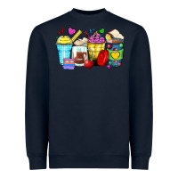Navy school coffee cups Heavyweight Sweatshirt - Zillion Design Studio