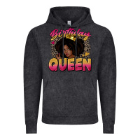 Vintage Black birthday queen Vintage Hoodie - Zillion Design Studio