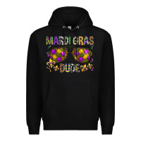 Black Mardi gras dude Premium Hoodie - BundleAndBundleShop