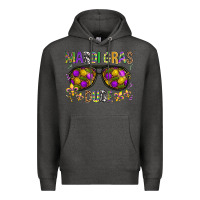 Charcoal Heather Mardi gras dude Premium Hoodie - BundleAndBundleShop