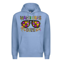 Colony Blue Mardi gras dude Premium Hoodie - BundleAndBundleShop