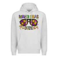Dove Grey Mardi gras dude Premium Hoodie - BundleAndBundleShop