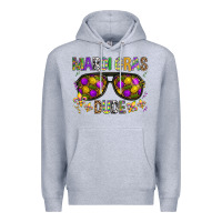 Heather Grey Mardi gras dude Premium Hoodie - BundleAndBundleShop