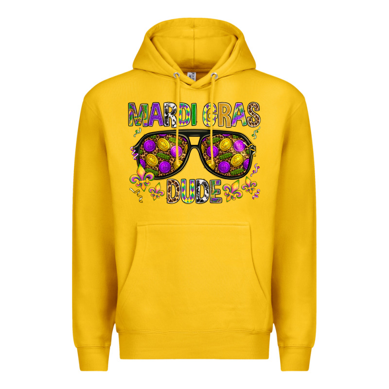 Mardi Gras Dude Premium Hoodie by BundleAndBundleShop | Teevron