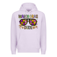 Lilac Mardi gras dude Premium Hoodie - BundleAndBundleShop