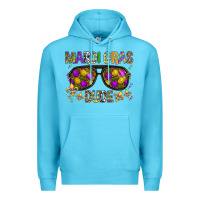 Ocean Blue Mardi gras dude Premium Hoodie - BundleAndBundleShop