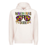 Pale Pink Mardi gras dude Premium Hoodie - BundleAndBundleShop
