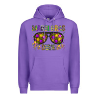 Purple Mardi gras dude Premium Hoodie - BundleAndBundleShop