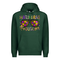 Sports Green Mardi gras dude Premium Hoodie - BundleAndBundleShop