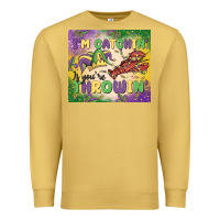 Antique Gold i'm catchin' if you're throwin Premium Sweatshirt - MaliasSmallBusiness