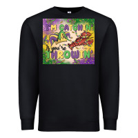 Black i'm catchin' if you're throwin Premium Sweatshirt - MaliasSmallBusiness