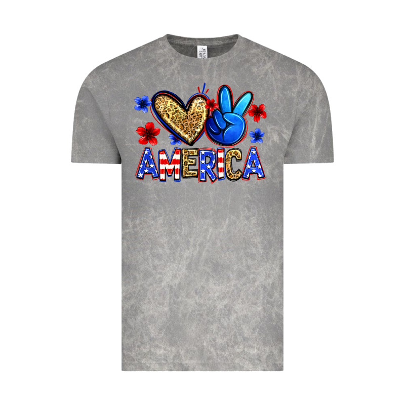 Peace Love America Vintage Tee by Zillion Design Studio | Teevron