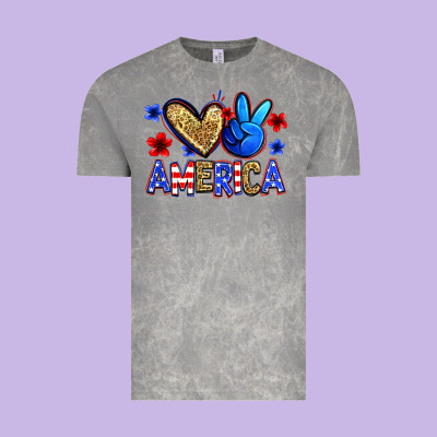 Peace Love America Vintage Tee Designed By Zillion Design Studio