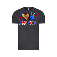 Vintage Black peace love america Vintage Tee - Zillion Design Studio