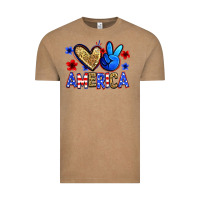 Vintage Coffee peace love america Vintage Tee - Zillion Design Studio