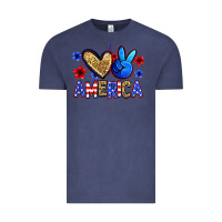 Vintage Denim peace love america Vintage Tee - Zillion Design Studio