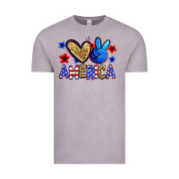Vintage Zinc peace love america Vintage Tee - Zillion Design Studio