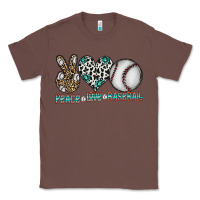 Chestnut peace love baseball Classic Tee - CowhideDigitalArt