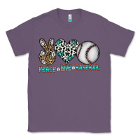 Lavender peace love baseball Classic Tee - CowhideDigitalArt