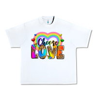 White Choose love Urban Heavy Tee - Zillion Design Studio