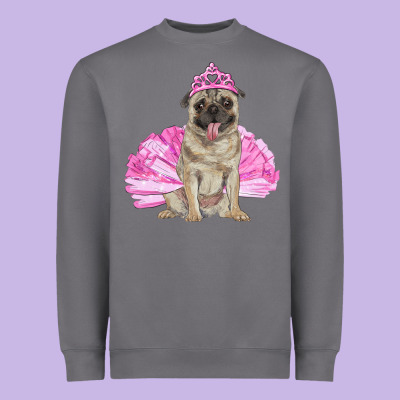Heavyweight Sweatshirt Balerina pug with tutu