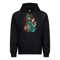 Black Western Cowhide Cactus Urban Hoodie - Bettercallsaul