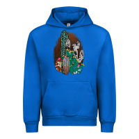 Cobalt Western Cowhide Cactus Urban Hoodie - Bettercallsaul