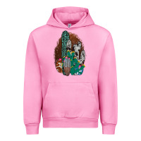 Fuchsia Pink Western Cowhide Cactus Urban Hoodie - Bettercallsaul