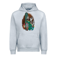 Western Cowhide Cactus Urban Hoodie | Teevron