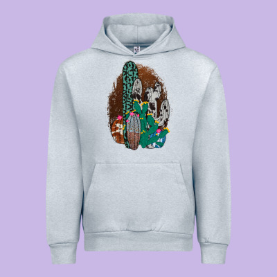 Western Cowhide Cactus Urban Hoodie Designed By Bettercallsaul