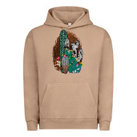Pigment Burro Western Cowhide Cactus Urban Hoodie - Bettercallsaul