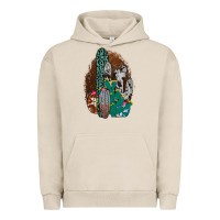 Pigment French Oak Western Cowhide Cactus Urban Hoodie - Bettercallsaul