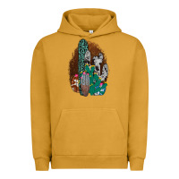 Pigment Peanut Butter Western Cowhide Cactus Urban Hoodie - Bettercallsaul