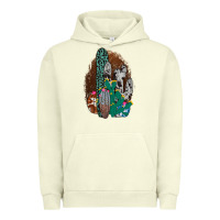 Pigment Pistachio Western Cowhide Cactus Urban Hoodie - Bettercallsaul