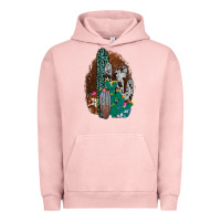 Pigment Salmon Western Cowhide Cactus Urban Hoodie - Bettercallsaul