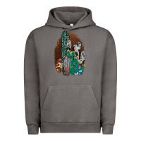 Pigment Tornado Western Cowhide Cactus Urban Hoodie - Bettercallsaul
