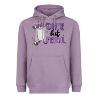 Lavender cute but feral Heavyweight Hoodie - MaliasSmallBusiness