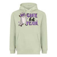 Matcha cute but feral Heavyweight Hoodie - MaliasSmallBusiness