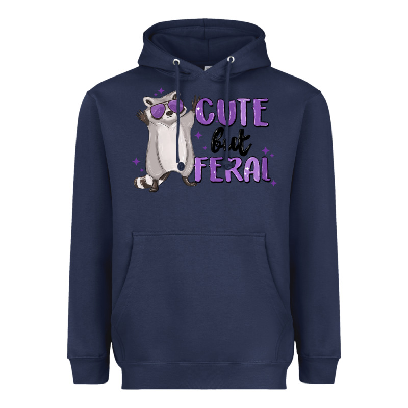 Cute But Feral Heavyweight Hoodie by MaliasSmallBusiness | Teevron
