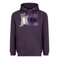 Plum cute but feral Heavyweight Hoodie - MaliasSmallBusiness