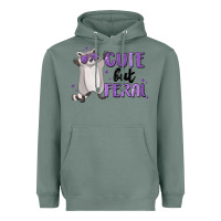 Sage cute but feral Heavyweight Hoodie - MaliasSmallBusiness