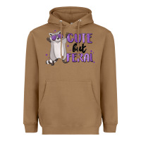 Toasted Coconut cute but feral Heavyweight Hoodie - MaliasSmallBusiness