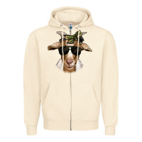 Camouflage Bandana Goat Zipper Hoodie | Teevron