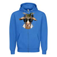 True Royal camouflage bandana goat Zipper Hoodie - Jasminsmagicworld