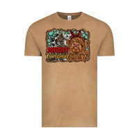 Vintage Camel merry christmas highland cow Vintage Tee - RanaPortraitStore