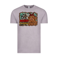 Merry Christmas Highland Cow Vintage Tee | Teevron