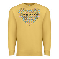 Antique Gold 100 days of school Premium Sweatshirt - MaliasSmallBusiness