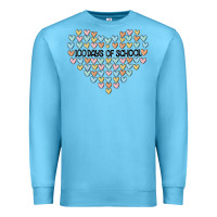 Ocean Blue 100 days of school Premium Sweatshirt - MaliasSmallBusiness