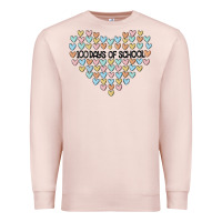 Pale Pink 100 days of school Premium Sweatshirt - MaliasSmallBusiness