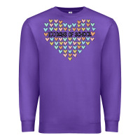Purple 100 days of school Premium Sweatshirt - MaliasSmallBusiness